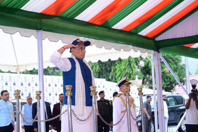 Rajnath Singh commissions INS Udaygiri and INS Himgiri in Visakhapatnam