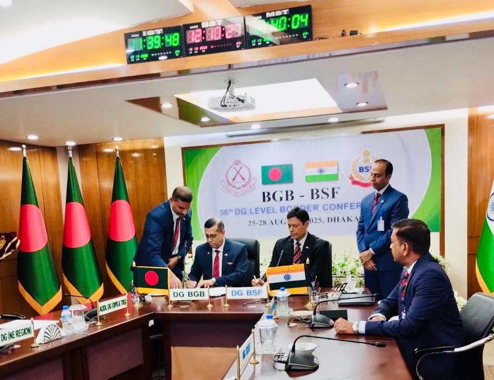 সুসমন্বিত টহল এবং নজরদারি বৃদ্ধির মতো অতিরিক্ত সতর্কতামূলক পদক্ষেপ গ্রহণের মধ্যে দিয়ে ভারত ও বাংলাদেশ, আন্তঃসীমান্ত অপরাধ দমনে সহমত হয়েছে