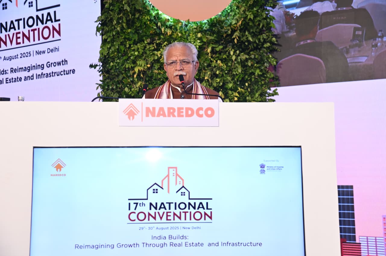 2047 तक देश के सकल घरेलू उत्पाद में रियल एस्टेट क्षेत्र का योगदान 18% तक होगा: मनोहर लाल