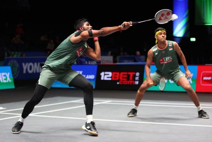 ভারতের সাত্বিক সাইরাজ রানকি রেড্ডি এবং চিরাগ শেট্টি, প্যারিসে BWF বিশ্ব ব্যাডমিন্টন চ্যাম্পিয়ানশিপে ব্রোঞ্জ পেয়েছেন।