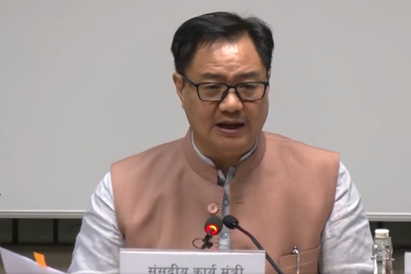 Monsoon Session of Parliament concludes: Session fruitful, says Union Minister Kiren Rijiju 