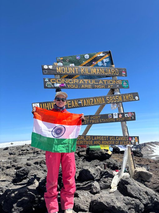Mountaineer  from Arunachal Kabak Yano scales Mount Kilimanjaro successfully
