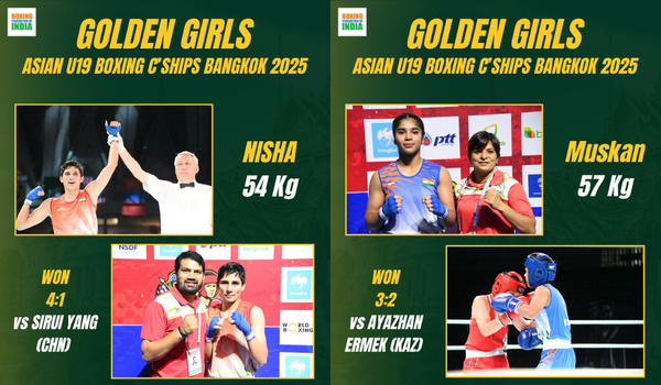 Indian Women Pugilists – Nisha &Muskan Bag Gold Medal At U19 Asian Boxing Championships In Bangkok