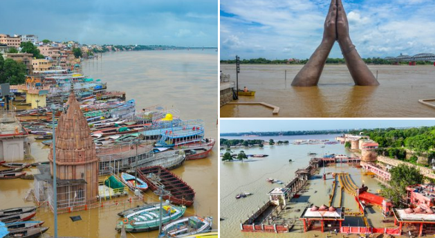उत्तर प्रदेशात सततच्या पावसामुळे पूर परिस्थिती