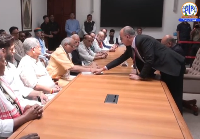 NDA’s VP Candidate C P Radhakrishnan Files Nomination, Pays Tributes at Prerna Sthal Ahead of Sept 9 Election