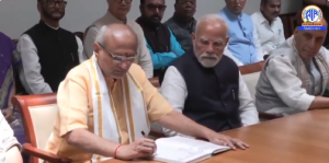 Vice President Election : NDAचे उमेदवार सी. पी. राधाकृष्णन यांचा उमेदवारी अर्ज दाखल