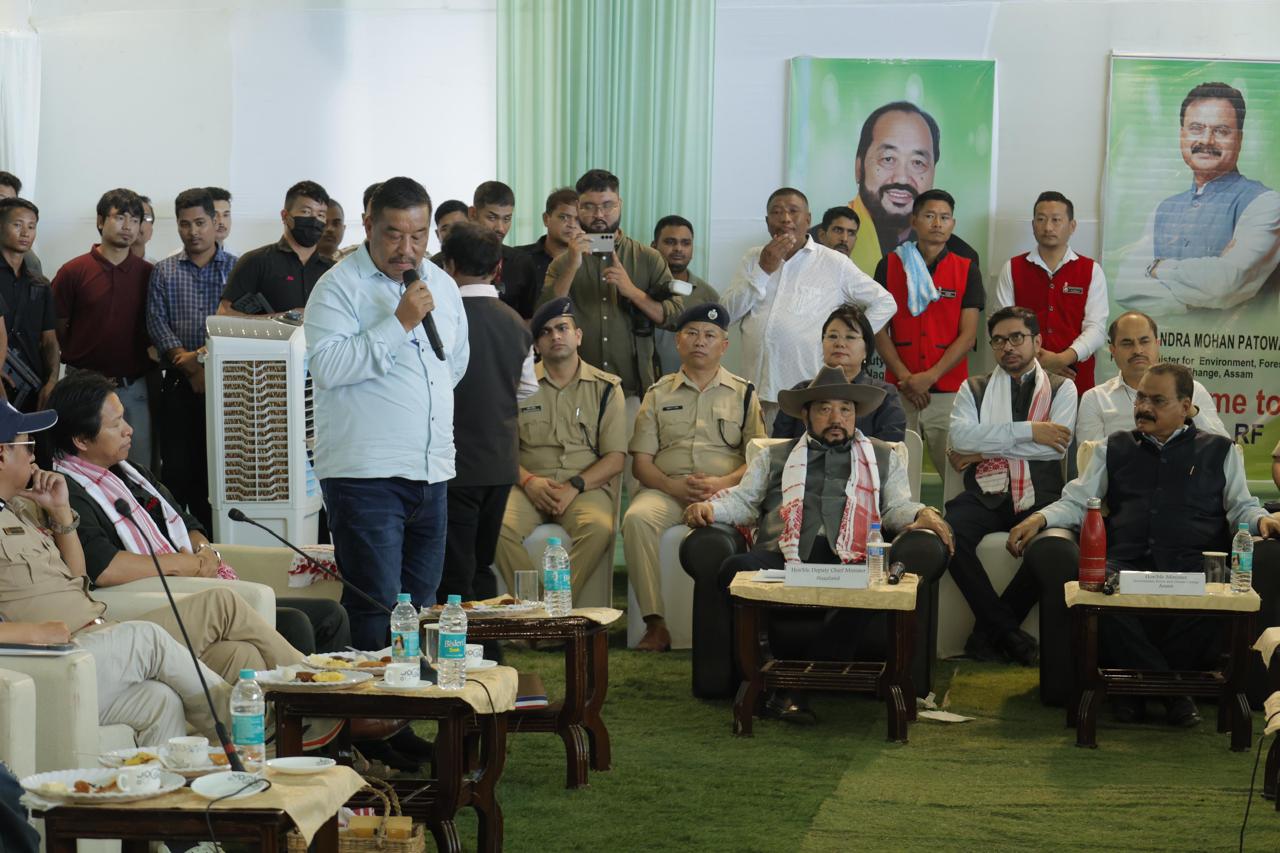 উৰিয়ামঘাটৰ বিদ্যাপুৰত অসম-নাগালেণ্ড চৰকাৰৰ বৈঠক, উচ্ছেদিত স্থান-গছপুলি ৰোপণ কাৰ্যসূচী নিৰীক্ষণ