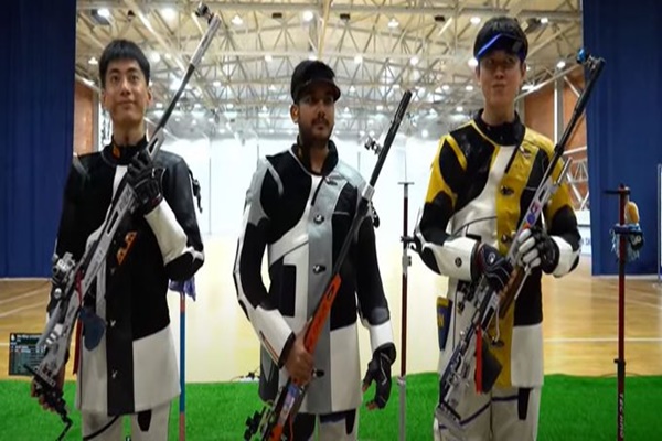 Aishwary Pratap Singh Tomar wins gold in 50m rifle 3-position at Asian Shooting Championship