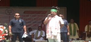 বি টি চিৰ পৰ্বতঝোৰাৰ জনসভাত মুখ্যমন্ত্রীৰ অংশগ্ৰহণ