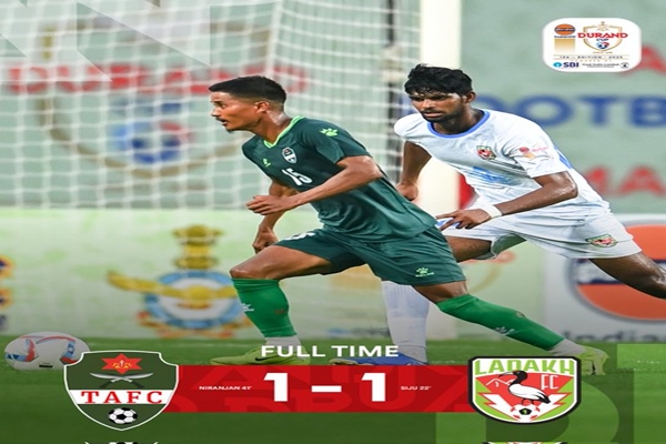 Durand Cup 2025: Tribhuvan Army FT, 1 Ladakh FC Play Out 1-1 Draw