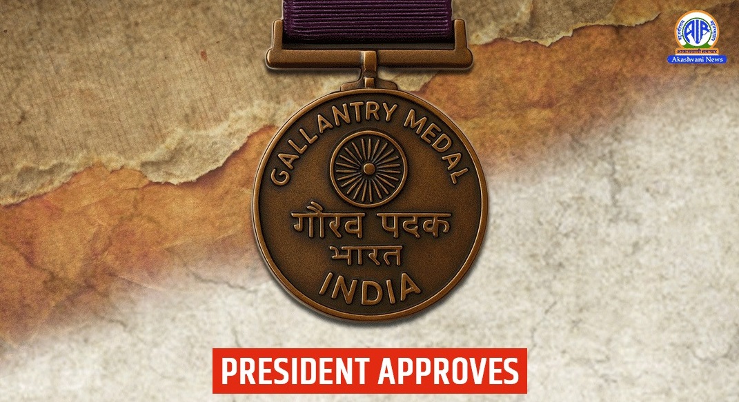 1090 Personnel honoured with Gallantry, Service Medals on Independence Day 2025