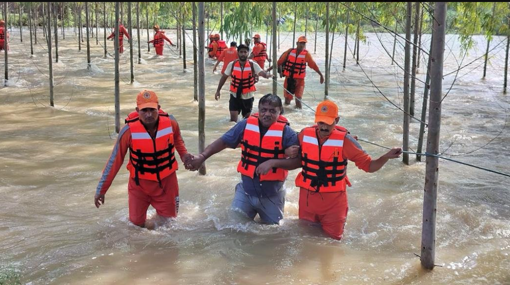 NDRF Carries Out Rescue and Evacuation Operations in Himachal Pradesh; Over 3,700 Rescued in Last Two Days