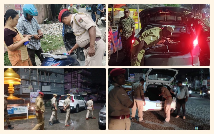 সমাগত স্বাধীনতা দিৱস; ৰাজ্যৰ বিভিন্ন স্থানত আৰক্ষীৰ কটকটীয়া নিৰাপত্তা ব্যৱস্থা