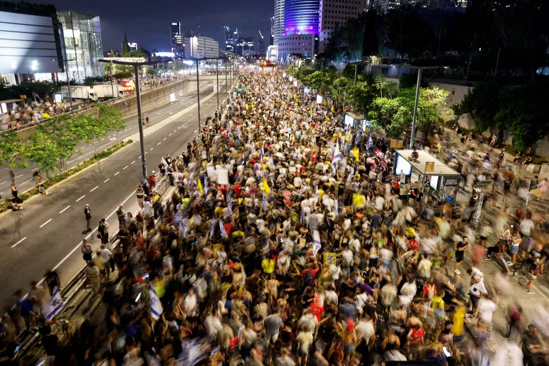 Nationwide Strike and Protests Sweep Israel Over Demands Of Ceasefire in Gaza & Hostages’ Release By Hamas