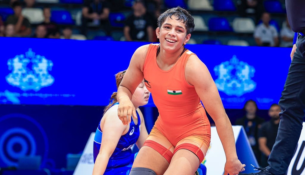 भारतीय महिला पहलवान तपस्या ने बुल्गारिया में अंडर-20 विश्व कुश्ती चैंपियनशिप 2025 में 57 किलोग्राम भार वर्ग में स्वर्ण पदक जीता