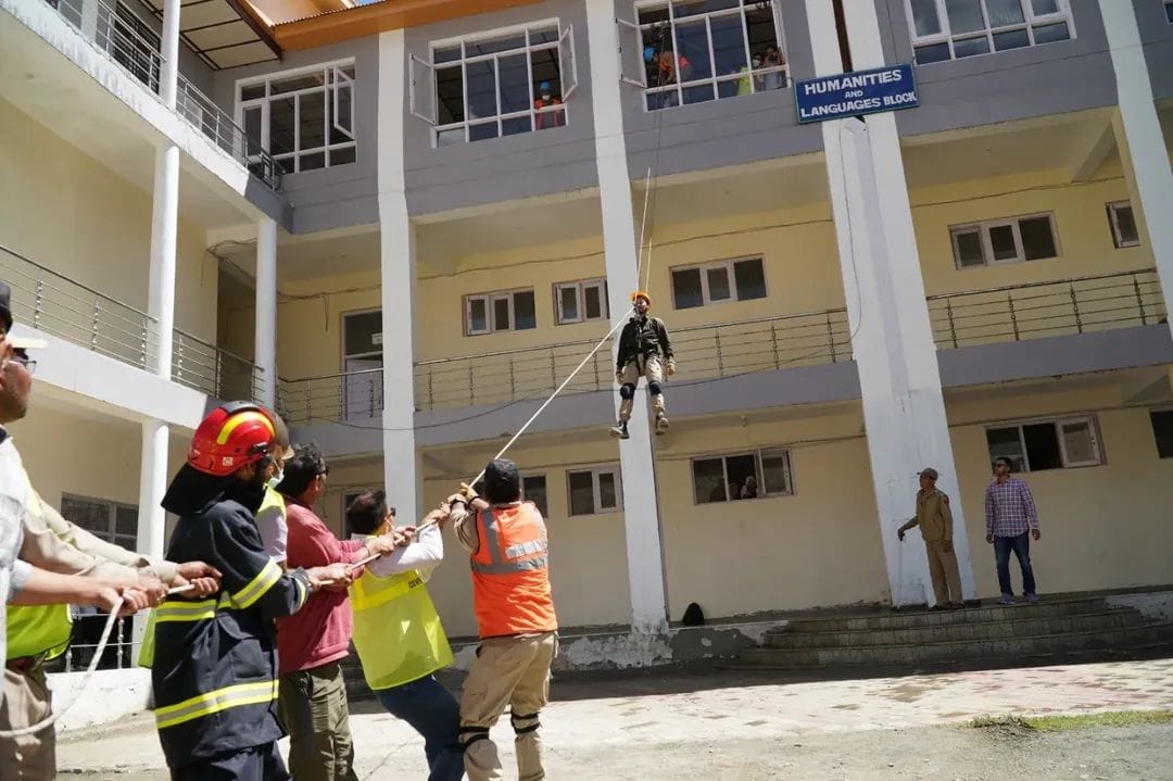 Mock Drills in Ladakh for Earthquake, Cloudburst & Glacial Floods