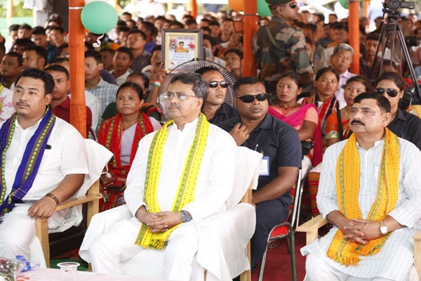 Tripura CM Manik Saha Attends 125th Edition of Mann Ki Baat in Khowai