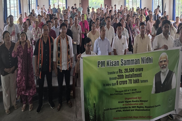 Over ₹40 Crore Credited to Nagaland Farmers Under 20th PM-KISAN Instalment
