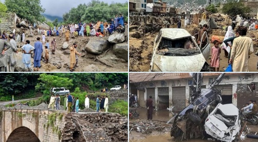 পাকিস্তানৰ উত্তৰ প্ৰান্তত আকস্মিক বান-ভূমিস্খলনত মৃত্যু হোৱা লোকৰ সংখ্যা ৩৫০লৈ বৃদ্ধি