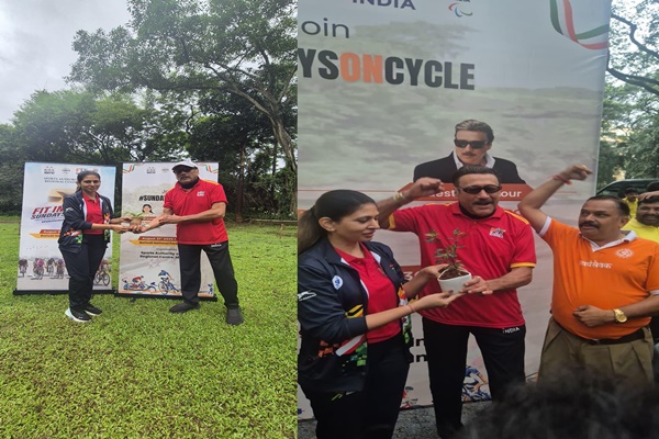 Raksha Khadse, Jackie Shroff Flag Off ‘FIT India Cycles on Sunday’ Rally in Mumbai
