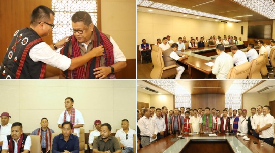টিৰাপ জনজাতীয় বেল্টৰ কেইবাটাও জনজাতীয় সংগঠনৰ সৈতে মন্ত্ৰী ডাঃ ৰণোজ পেগুৰ বৈঠক