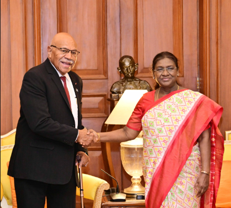 Fiji PM Rabuka Meets President Murmu; India Reaffirms Commitment to Pacific Island Ties