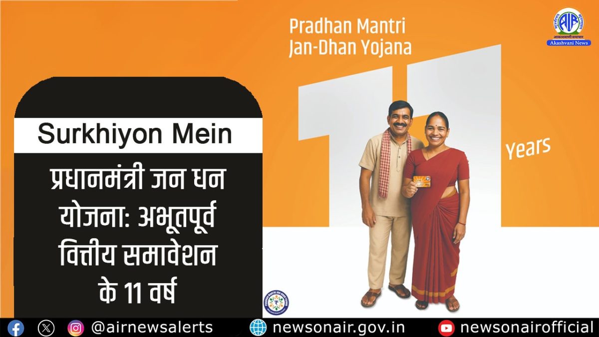 Surkhiyon Mein : प्रधानमंत्री जन धन योजना: अभूतपूर्व वित्तीय समावेशन के 11 वर्ष