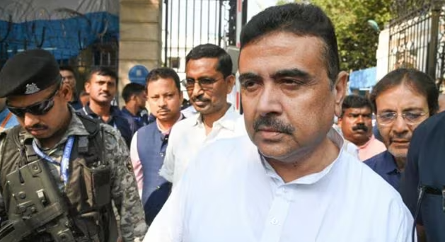 LoP Suvendu Adhikari’s Convoy Allegedly Attacked in Coochbehar