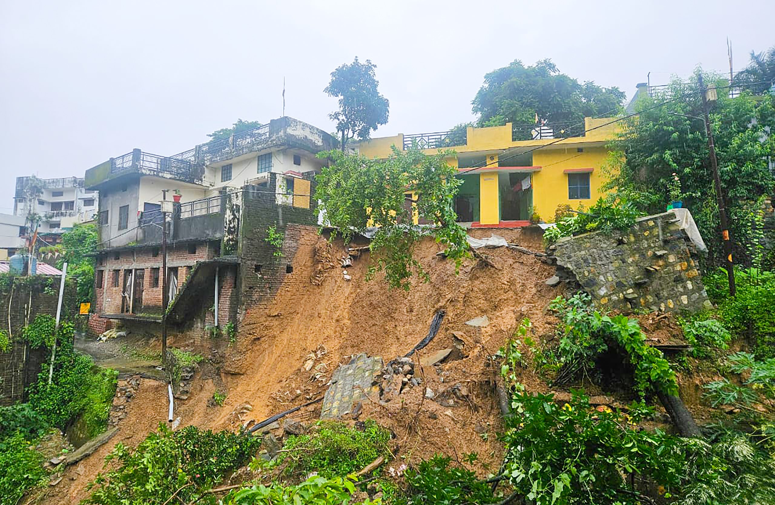 Heavy Rain Disrupts Normal Life in Uttarakhand, Landslides Block Roads