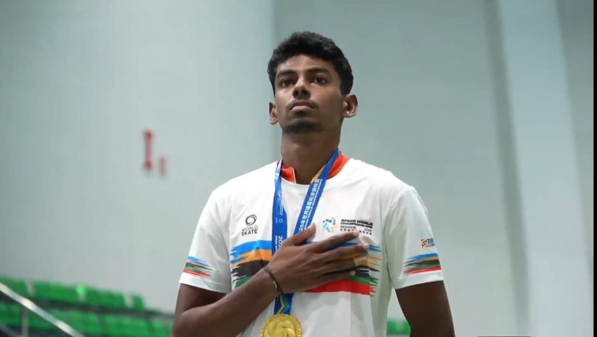 PM Modi Congratulates Anandkumar Velkumar for Winning Gold at Speed Skating World Championships 2025