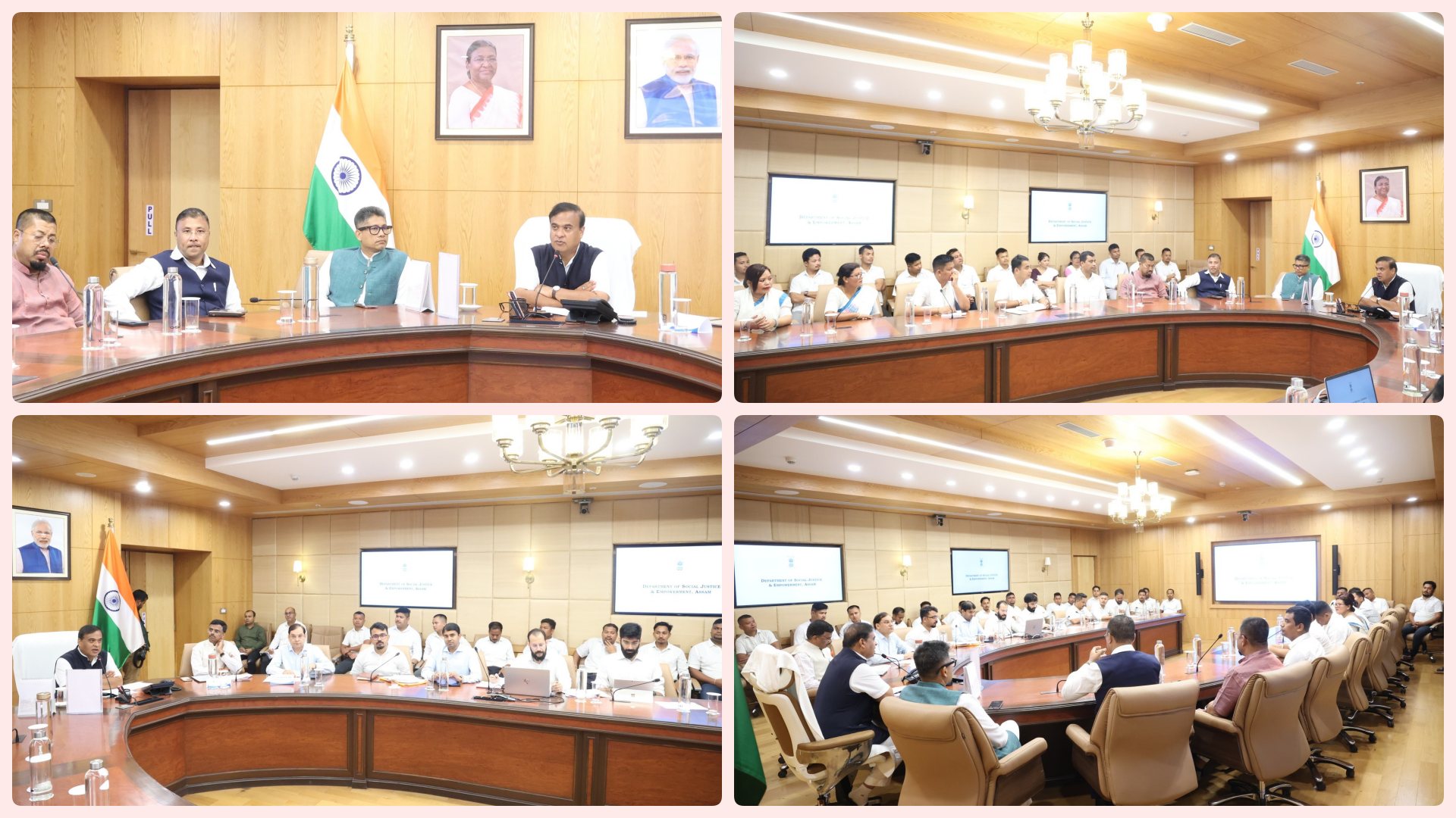 লোকসেৱা ভৱনত সদৌ মৰাণ ছাত্ৰ সন্থা আৰু মৰাণ জাতীয় মহিলা পৰিষদৰ বিষয়ববীয়াসকলৰ সৈতে মুখ্যমন্ত্রীৰ বৈঠক