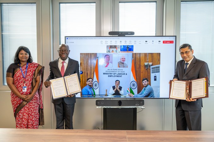 India, ILO sign MoU to boost global employment opportunities for Indian Youth