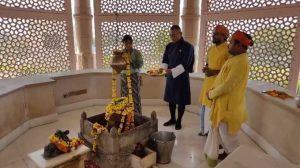 भूटान के प्रधानमंत्री शेरिंग तोबगे ने अयोध्‍या में श्रीराम जन्‍मभूमि मंदिर प्रार्थना की