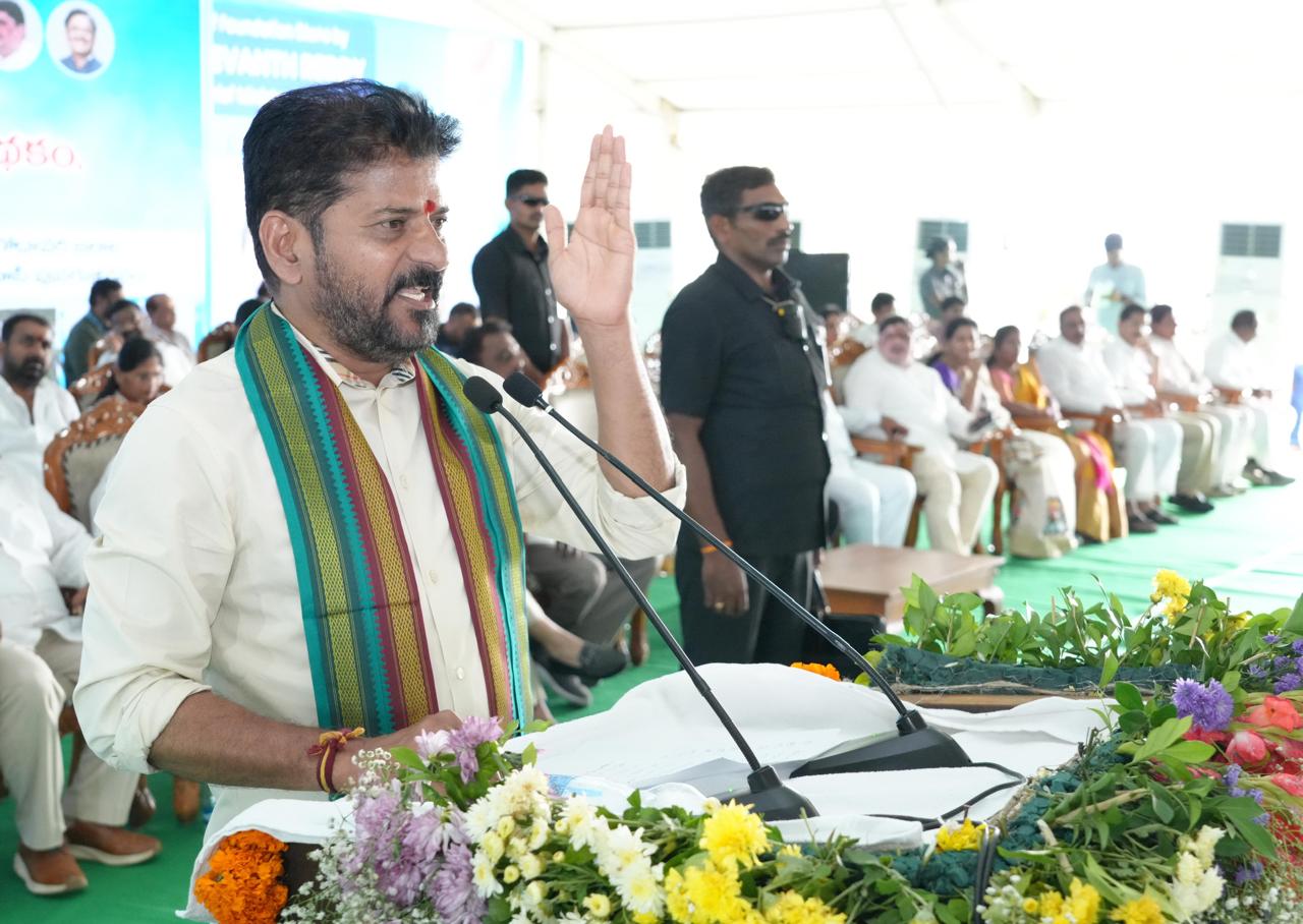 Telangana CM Revanth Reddy Lays Foundation for Phases II & III of Godavari Drinking Water Supply Project