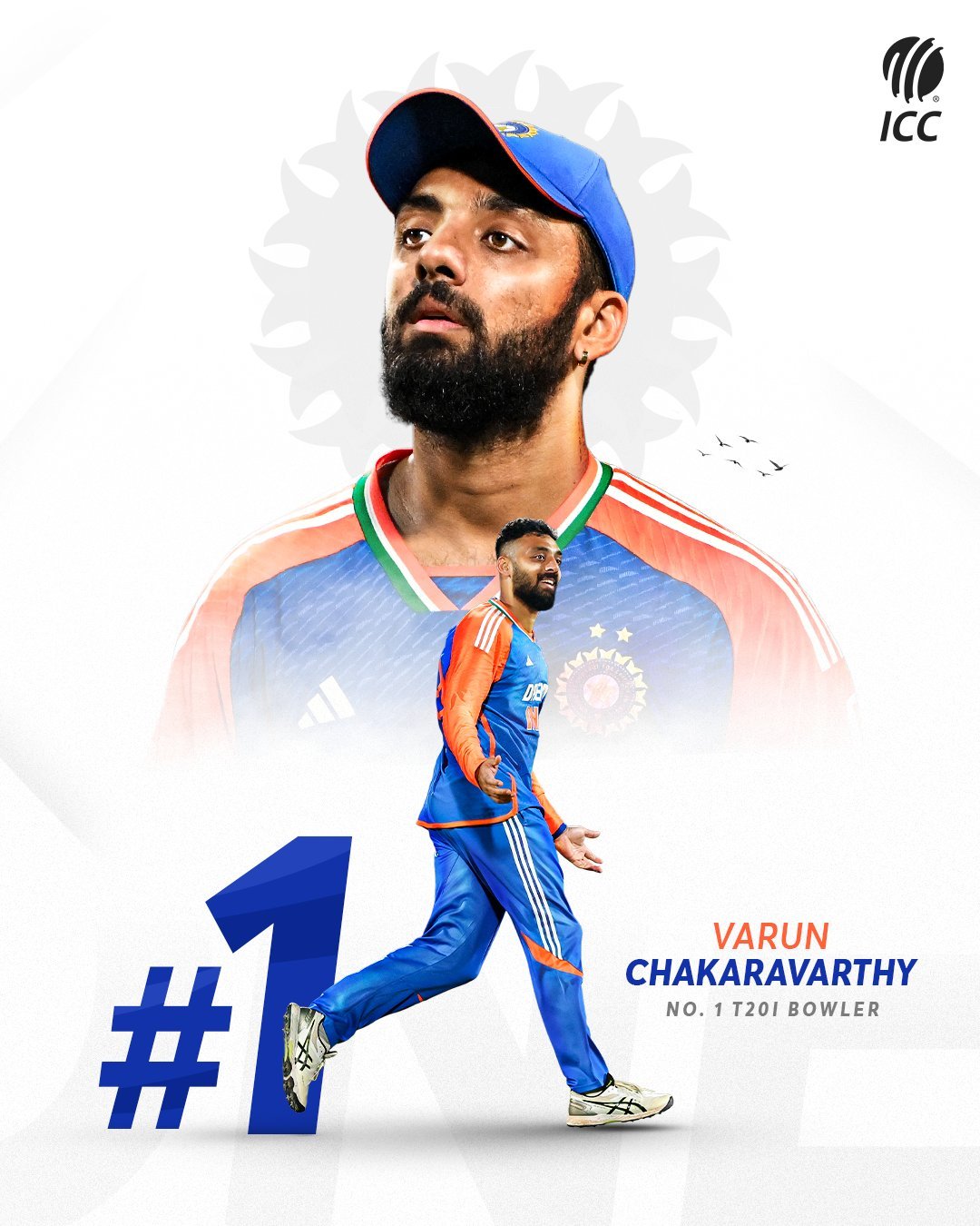 Spinner Varun Chakaravarthy Becomes World No.1 Bowler In T20I