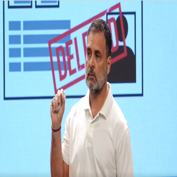 देशभरातल्या संपूर्ण मतदान प्रक्रियेत मोठ्या प्रमाणात घोटाळा झाल्याचा राहुल गांधी यांचा आरोप