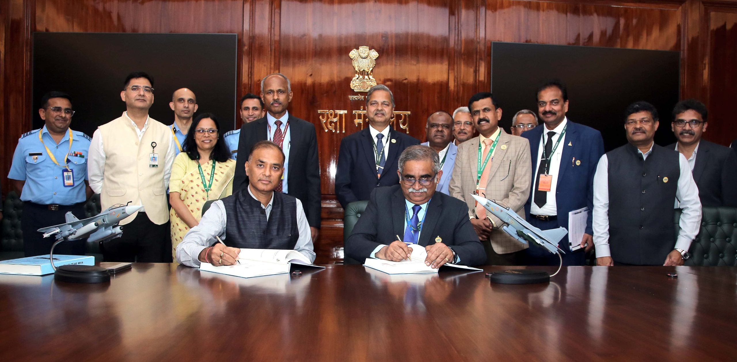 Defence Ministry signs deal with HAL for procurement of 97 Tejas jets