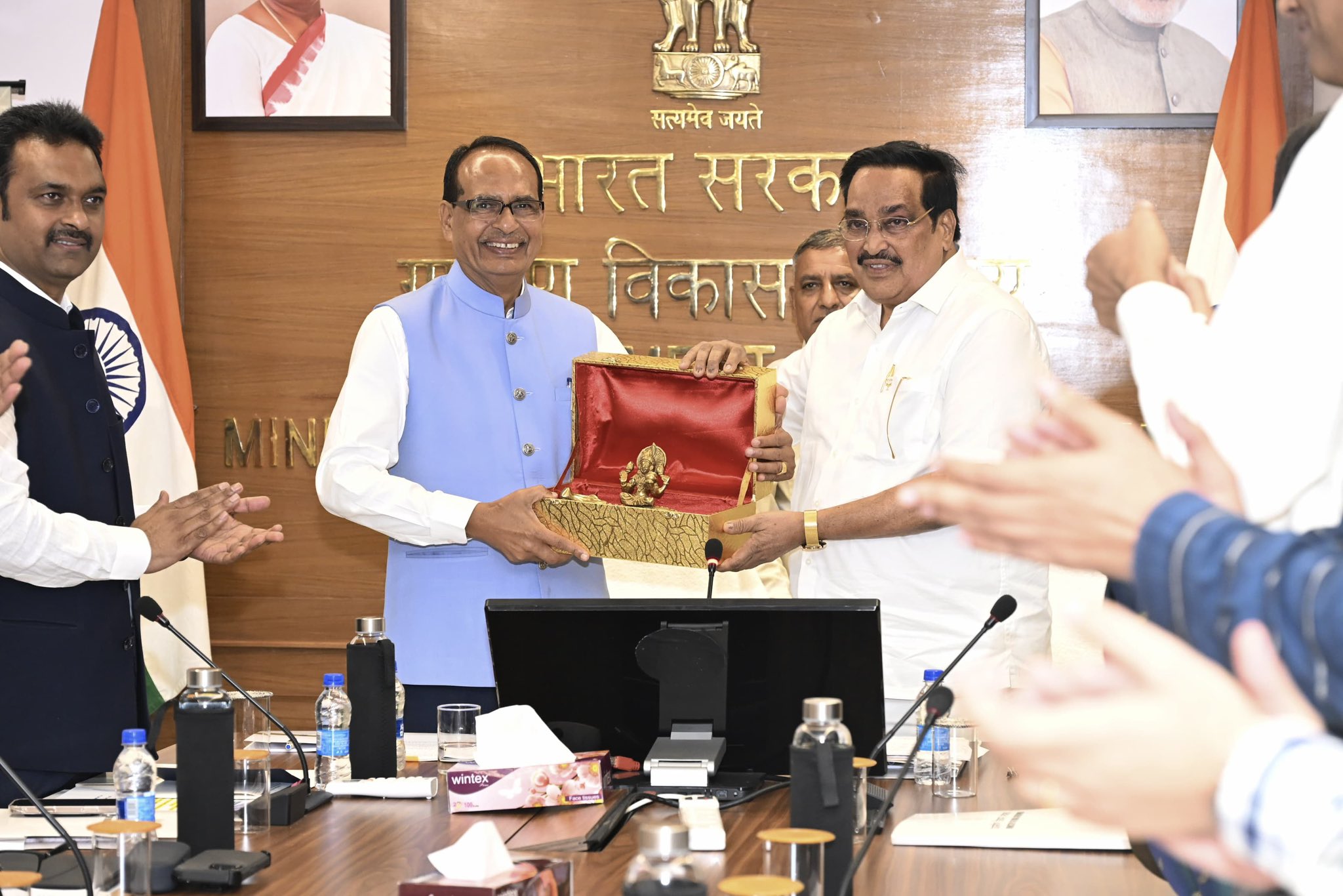 Agriculture Minister Shivraj Singh Chouhan, Jal Shakti Minister C R Patil Launch National Water Security Initiative