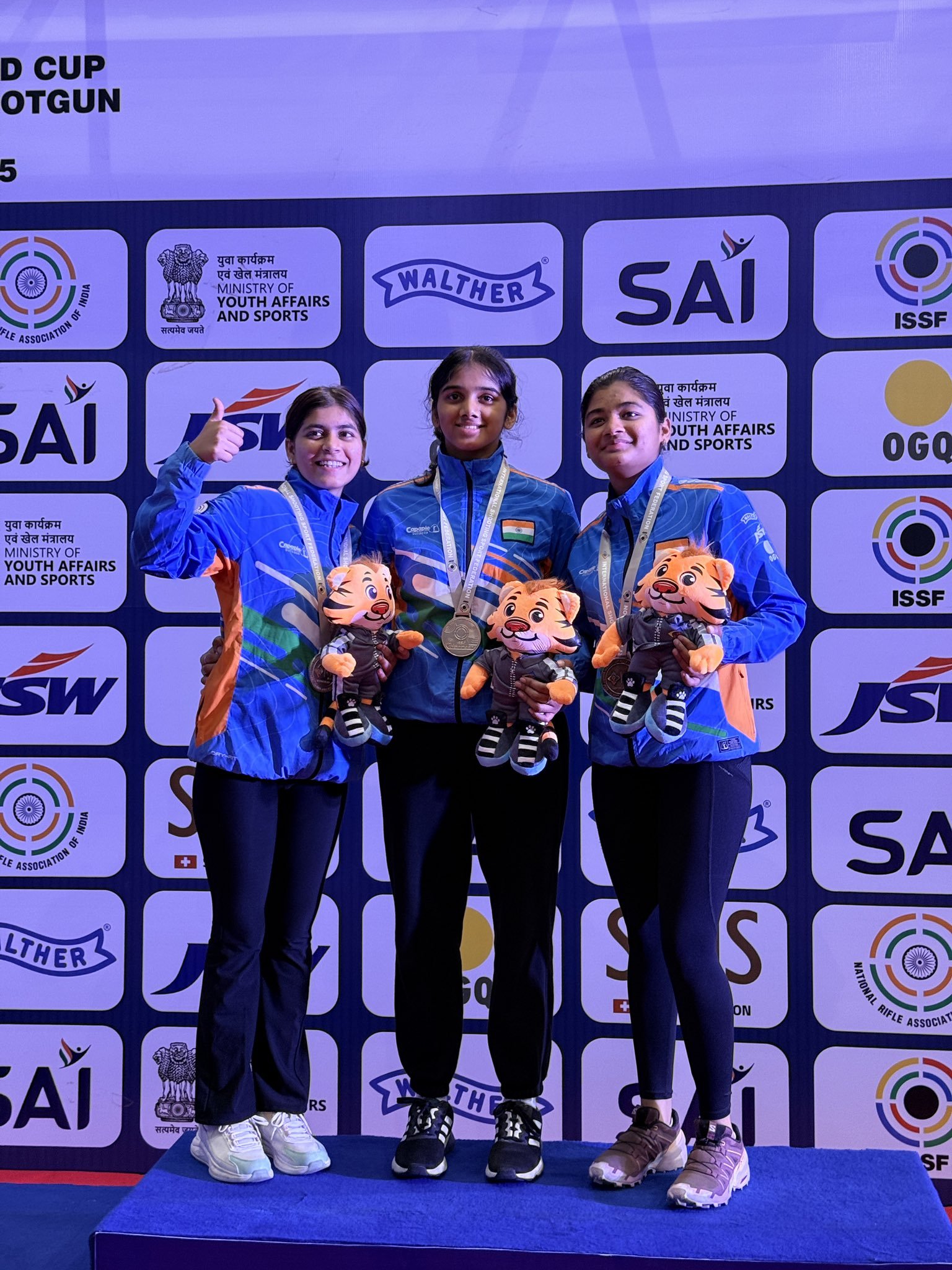 Indian shooters Won Five Medals At The ISSF Junior World Cup
