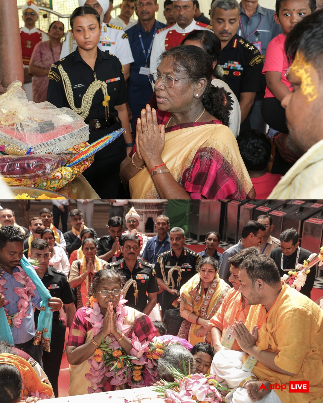 President Murmu Visits Vrindavan, Performs Pooja At Banke Bihari Temple