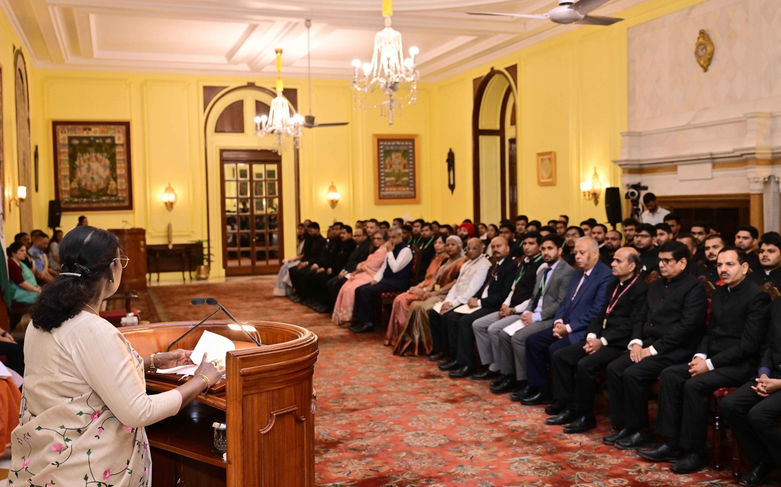 ISS, ISDS, CES Probationers Meet President Droupadi Murmu