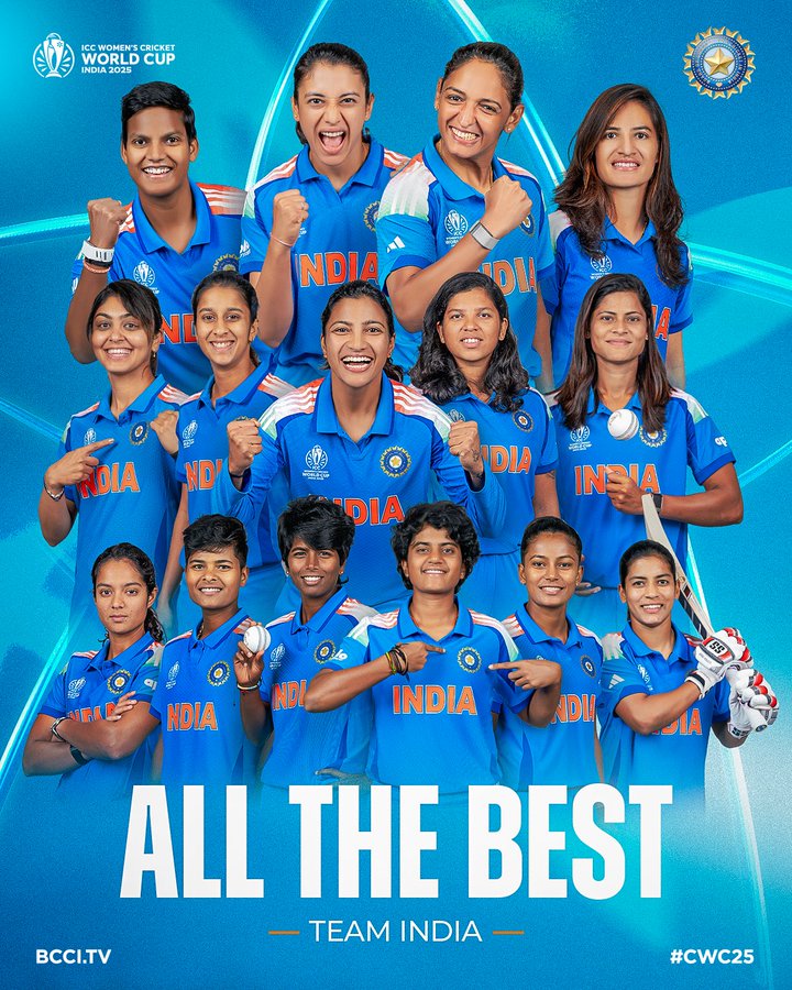 ICC ક્રિકેટ મહિલા ODI વિશ્વ કપની પહેલી મેચમાં શ્રીલંકા સામે ભારતના 36 ઓવરમાં 184 રન