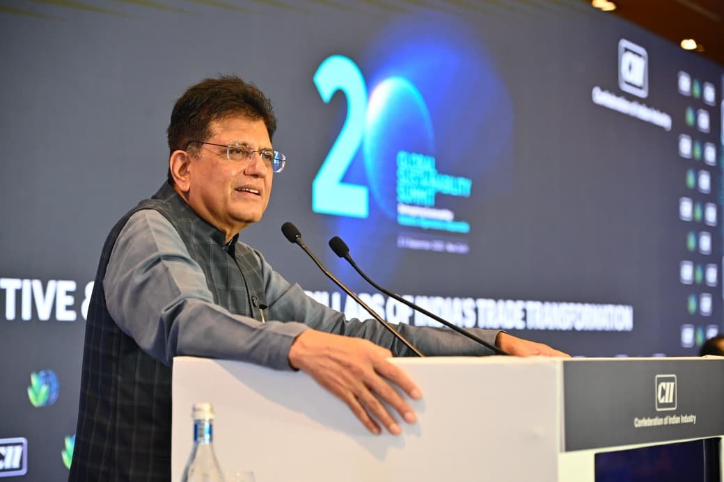 শিল্প ও বাণিজ্য মন্ত্রী পীযূষ গোয়েল বলেছেন ভারত তার সুস্থায়ী উন্নয়নের প্রতিশ্রুতি পূরণে G20 দেশগুলির মধ্যে প্রথম সারিতে রয়েছে।