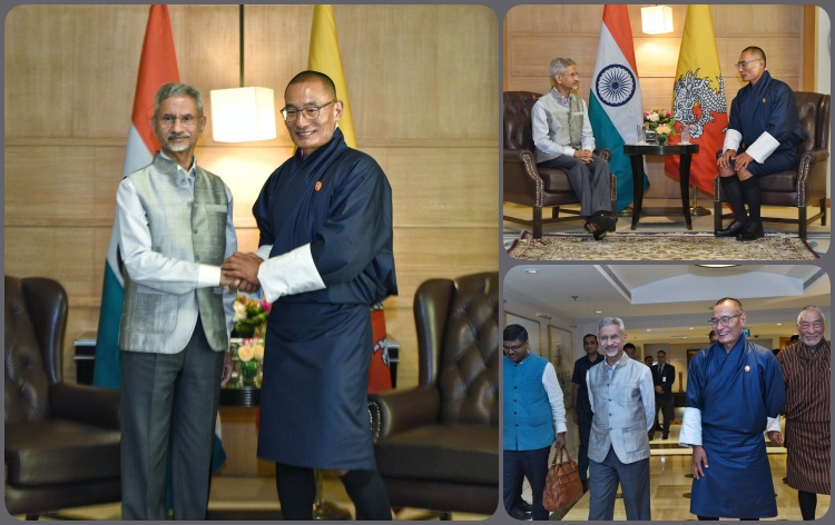 দিল্লীত ভূটানৰ প্ৰধানমন্ত্রী শ্বেৰিং টবগেক বৈদেশিক পৰিক্ৰমা মন্ত্ৰী ড০ এছ জয়শংকৰৰ সাক্ষাৎ‍