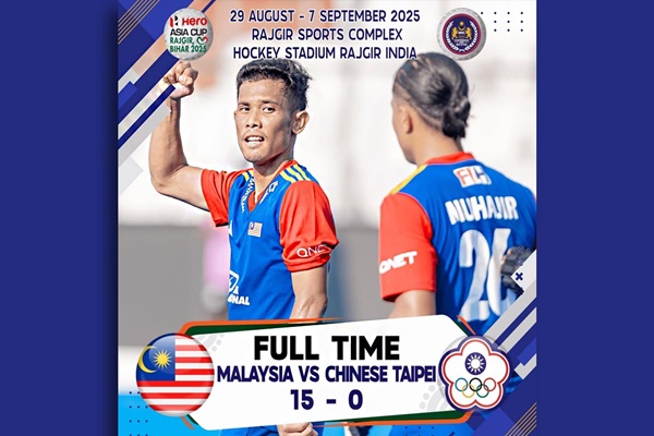 Asia Cup Hockey: Malaysia secure place in Super 4s by thumping 15-nil victory over Chinese Taipei 