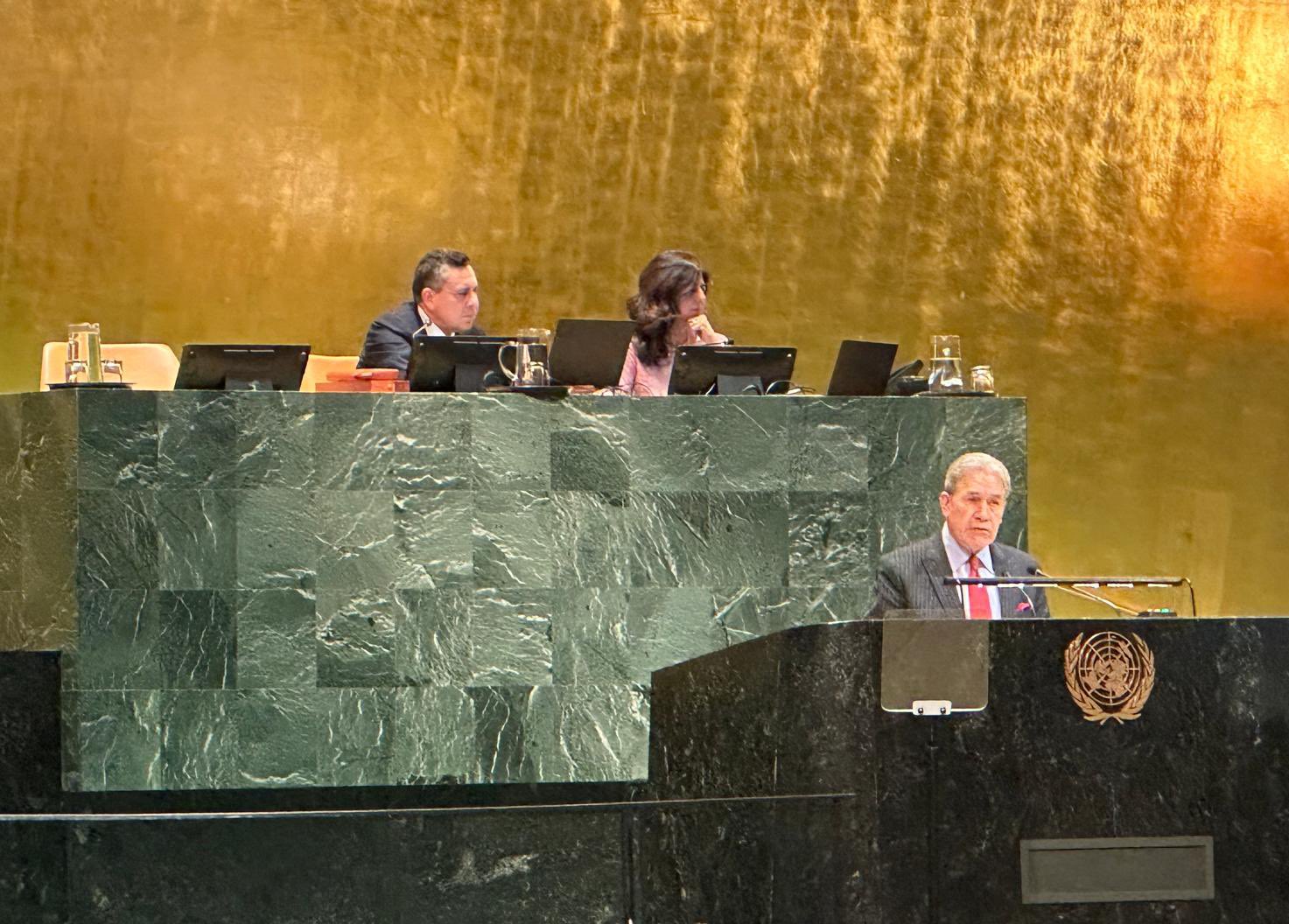 New Zealand’s Foreign Minister Winston Peters says his country is not ready to recognise Palestinian statehood