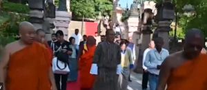 भूटान के प्रधानमंत्री त्‍शेरिंग तोबगे ने  बिहार के पवित्र महाबोधि मंदिर के दर्शन किए