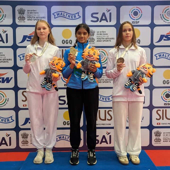 ISSF Junior WC: India’s Anushka Thokur Wins Gold in 50-meter rifle 3-positions event