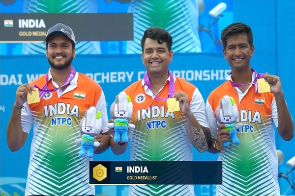 India Wins Historic Men’s Compound Archery Gold at World Championships