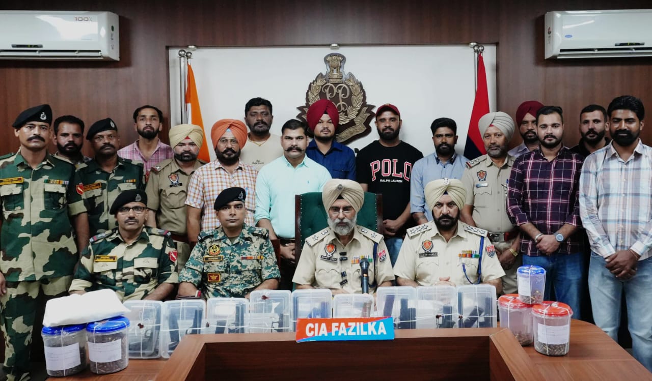 BSF, Punjab Police Foil Narco-Terror Plot; Huge Arms Haul Seized in Fazilka